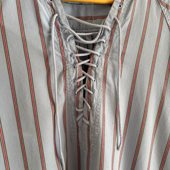 FREE PEOPLE | We the Free Lisbon Tunic in Blue Multi Striped Popover | Small - Picture 5 of 8